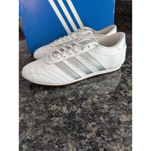 JS1192 adidas Taekwondo Cloud White Silver Metallic Gum (Women's) Size 10 NWB